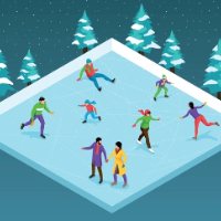 Families with coeliac children in school years YR6-YR13 family networking ice skating